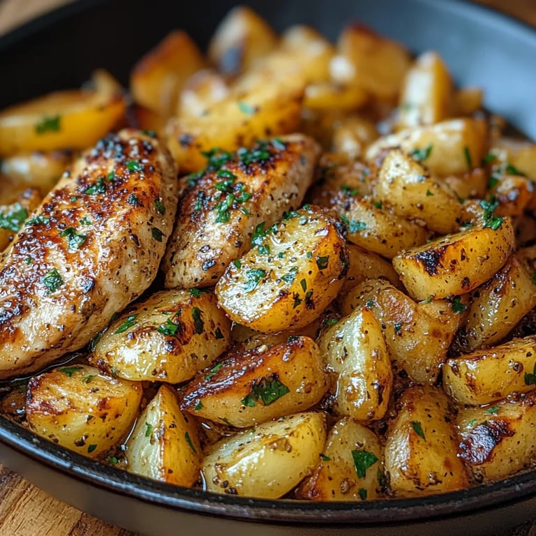 Frango na Manteiga com Alho e Batatas na Frigideira: Uma Receita Incrível e Definitiva
