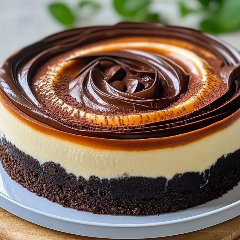 Brownie-Käsekuchen-Geburtstagstorte