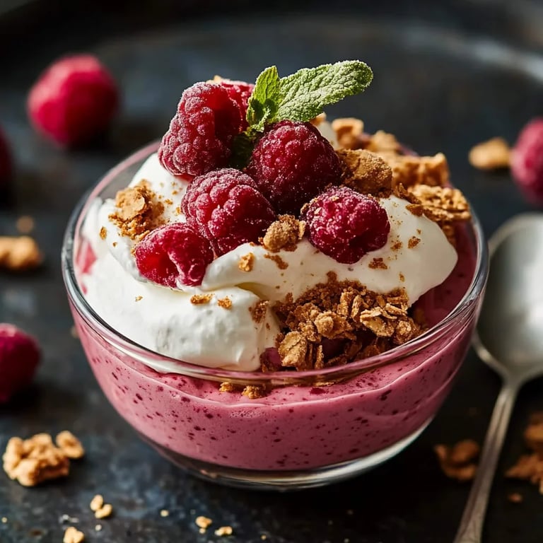 Himbeer-Spekulatius-Dessert