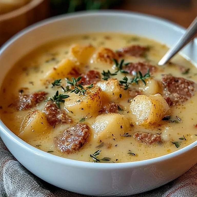 Friss-dich-dumm-Suppe – Unglaublich Ultimative cremige Käsesuppe mit Hackfleisch