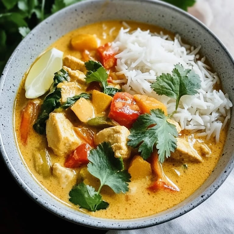 Kürbis Curry mit Kokosmilch