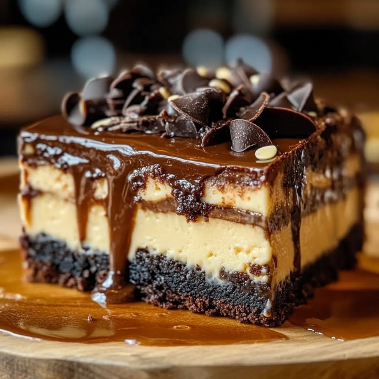 Caramel Brownie Cheesecake