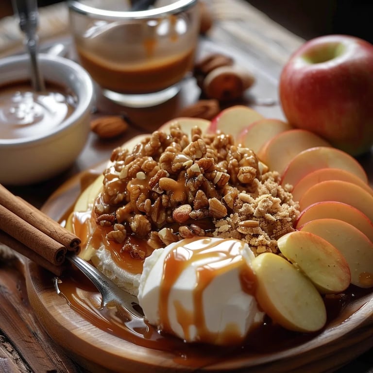 Sweet Caramel Apple Dessert Board