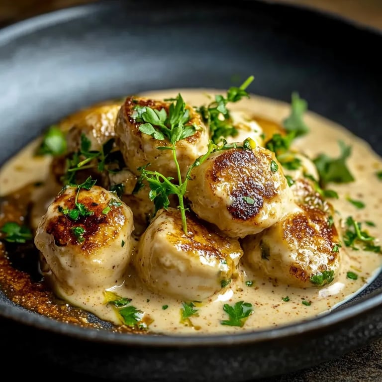 Rosenkohl in Frischkäse-Senfsauce