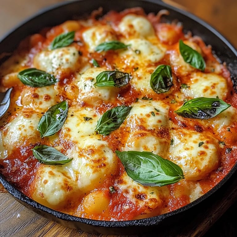 Gnocchi Auflauf Tomate Mozzarella