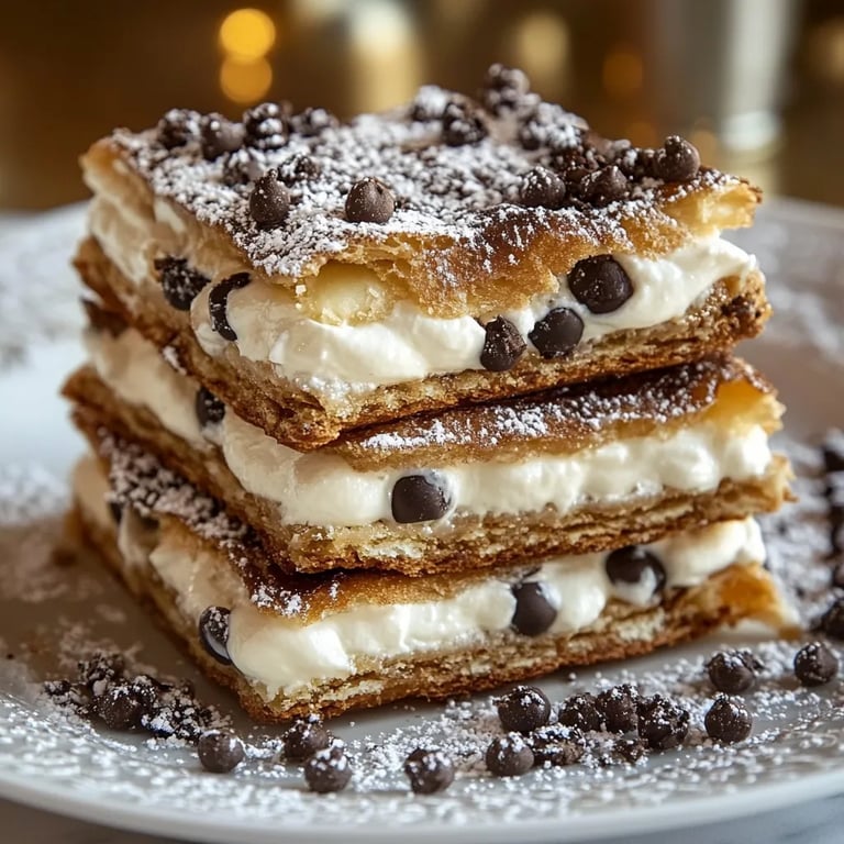 Classic Cannoli Squares