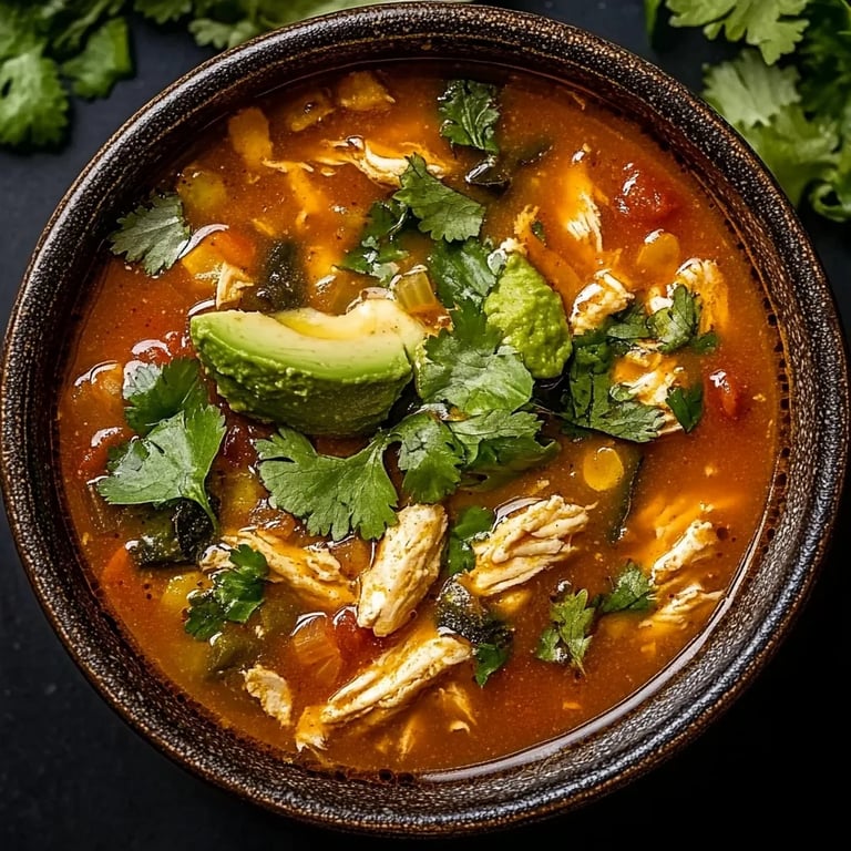 Poblano Chicken Tortilla Soup