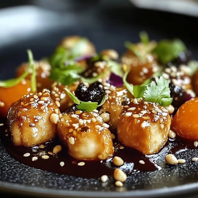 Karamellisiertes Sesam-Hähnchen