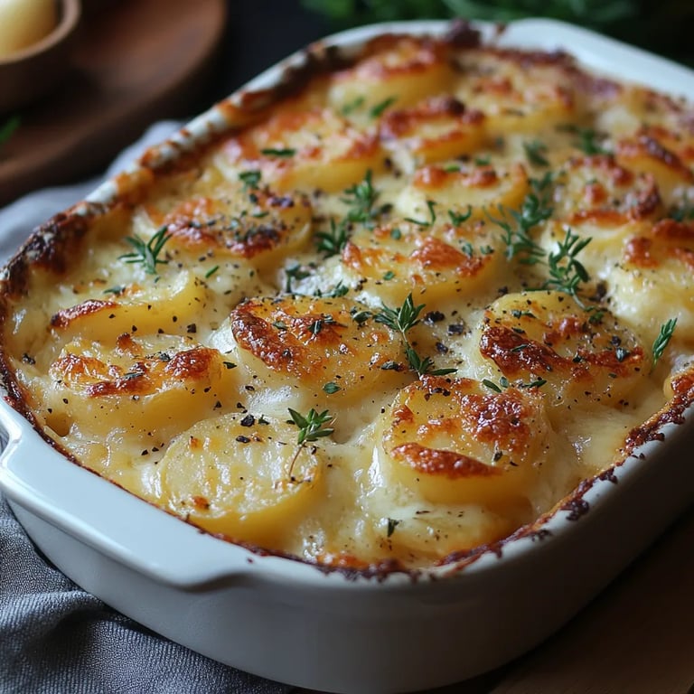 Cazuela de Papas Gratinadas con Queso: Una Receta Esencial Increíble