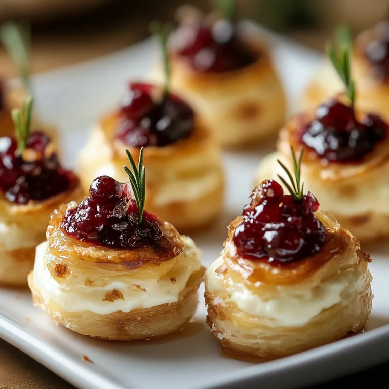 Mini Cranberry Brie Bites
