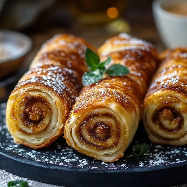 Zimtrollen-Französischer Toast Roll Ups