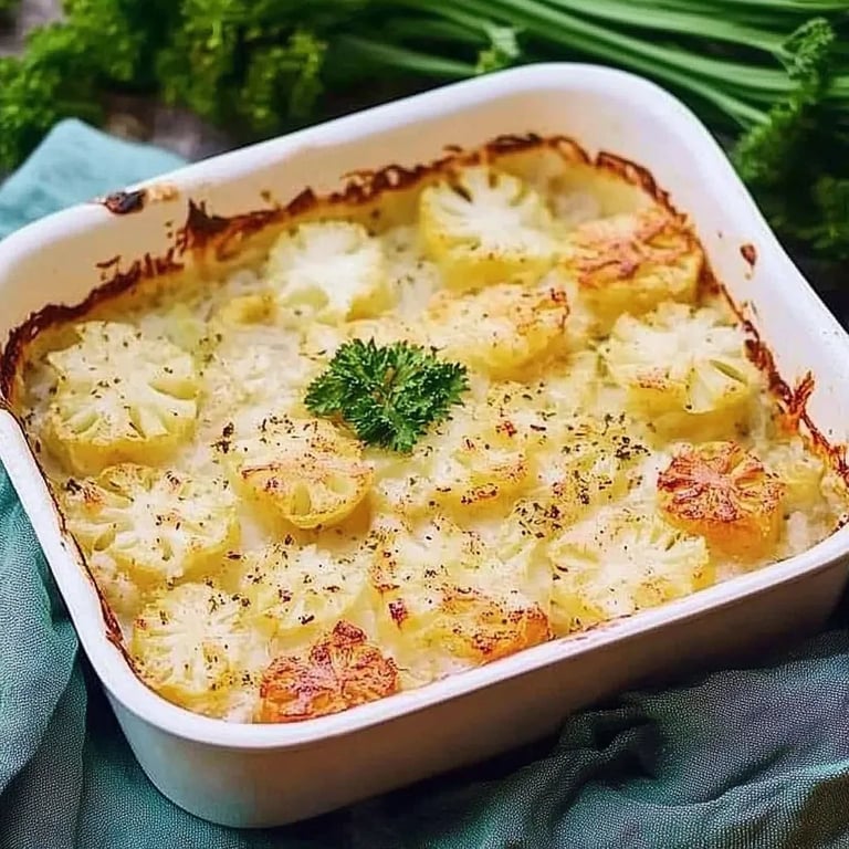 Blumenkohlauflauf mit Kartoffeln