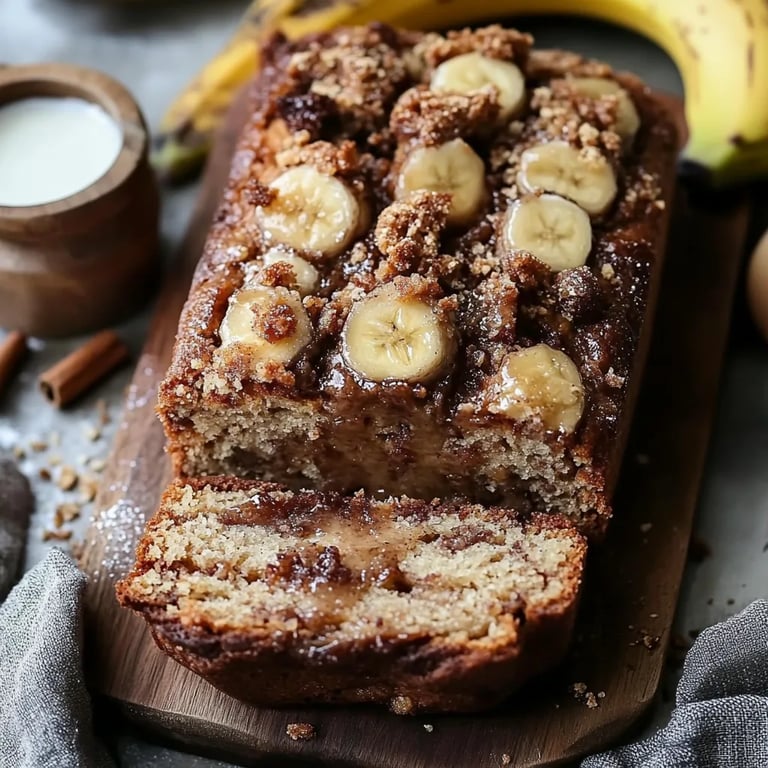 Zimt Bananenbrot mit Streuseln – Veganes Herbst-Highlight!