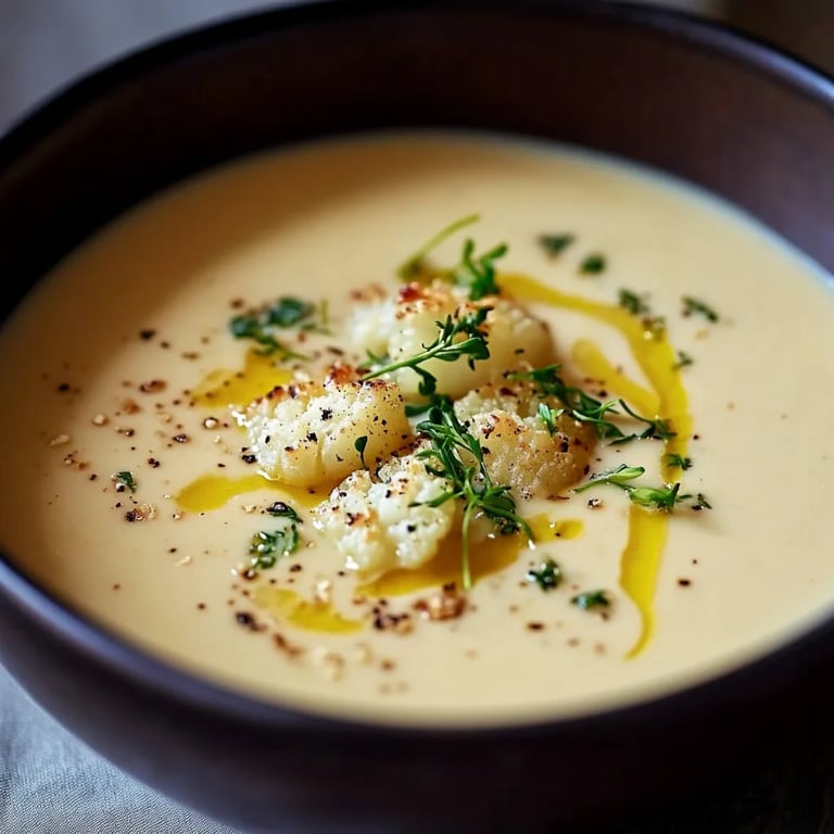 Cremige Blumenkohlsuppe