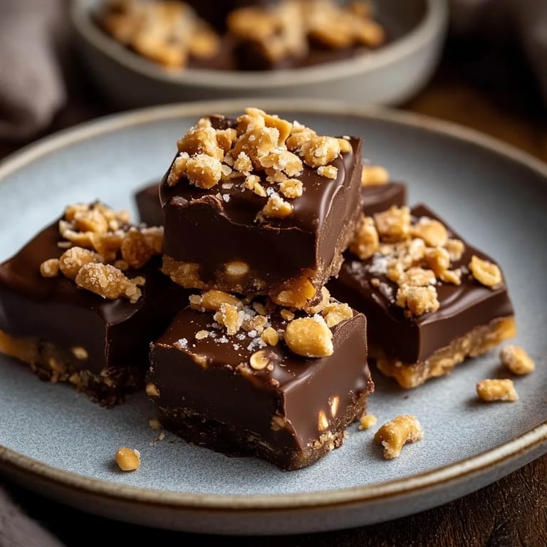 No-Bake Peanut Butter Pretzel Clusters