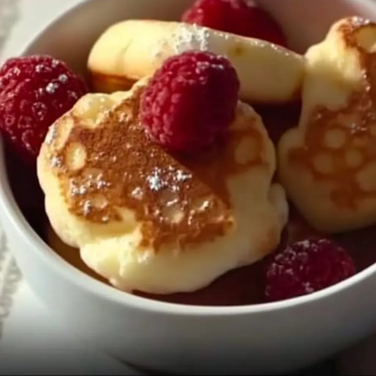 Flauschige Mini-Bananenpfannkuchen