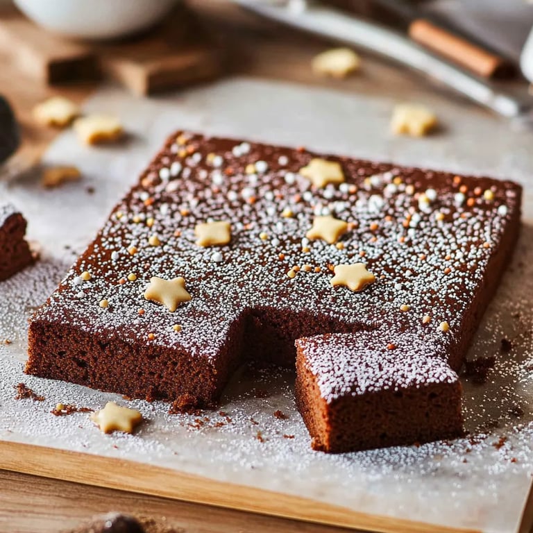 Weicher Lebkuchen vom Blech