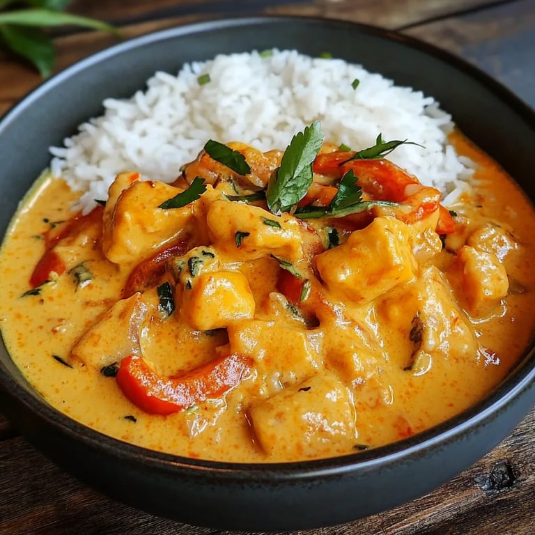Scharf Kürbis-Curry mit Kokosmilch
