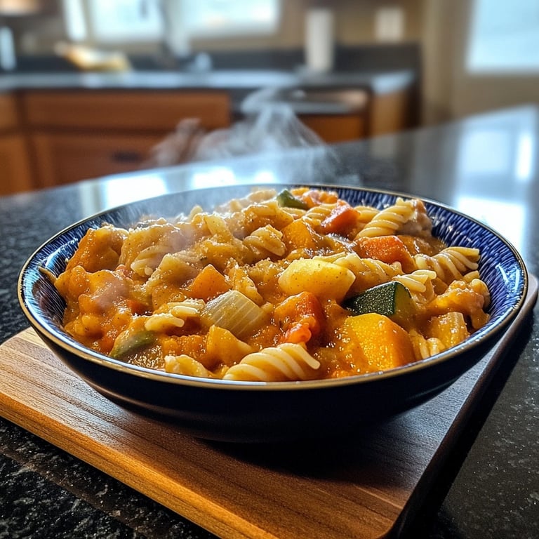 Schnelle-und-Einfache One-Pot-Pasta mit Wintergemüse