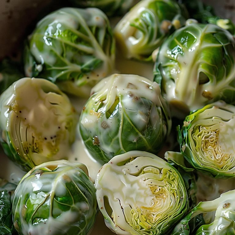 Cremiger Winter-Rosenkohl