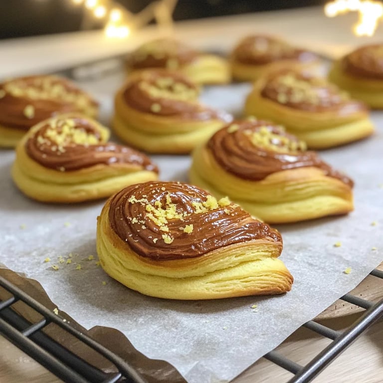Spiralen Plätzchen mit Pistaziencreme