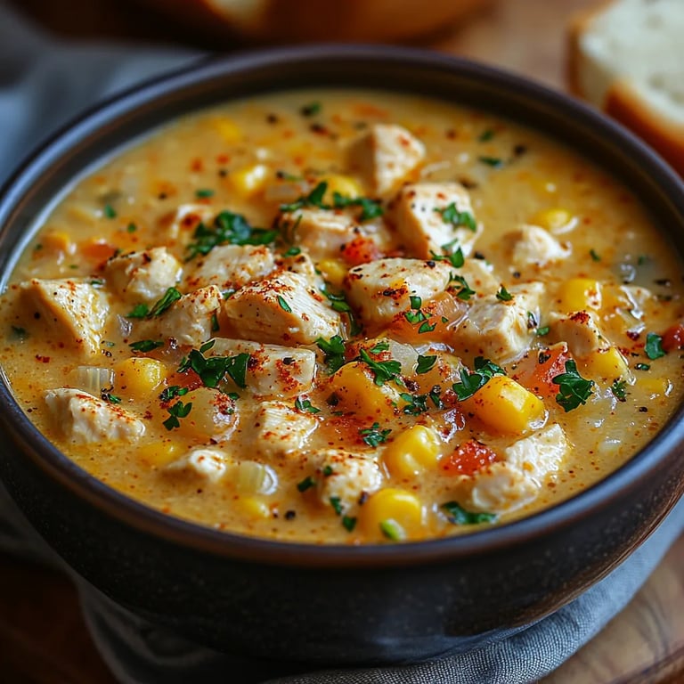 <p>Chowder de Pollo y Maíz: Una Increíble Receta Última</p>