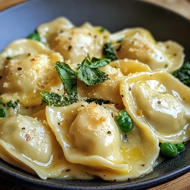 Käse-Sahne-Maultaschen