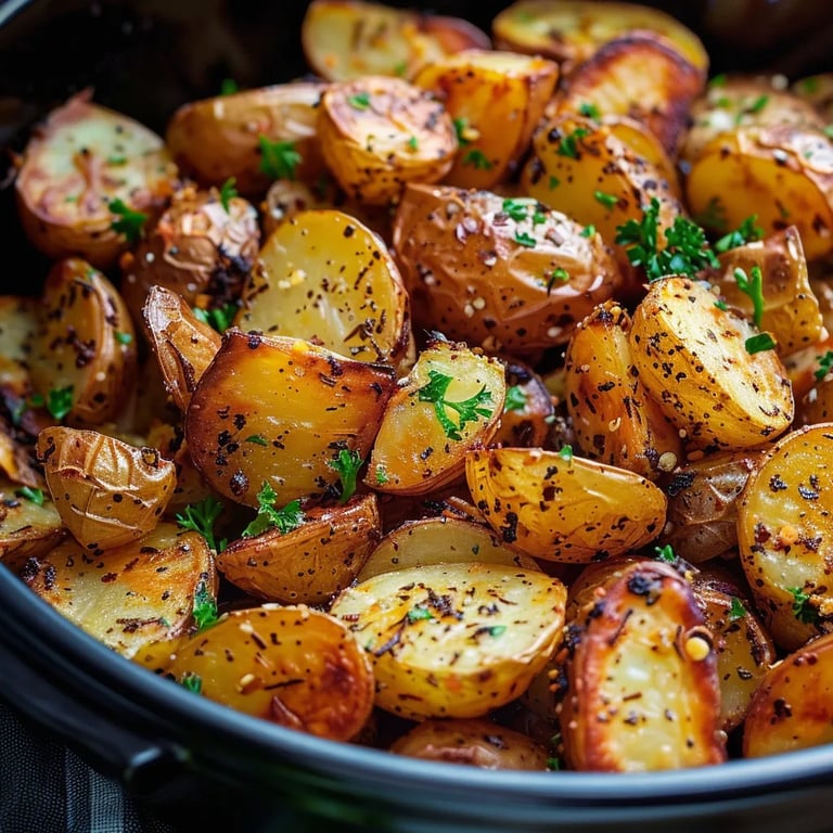 Crockpot Parmesan Roasted Potatoes