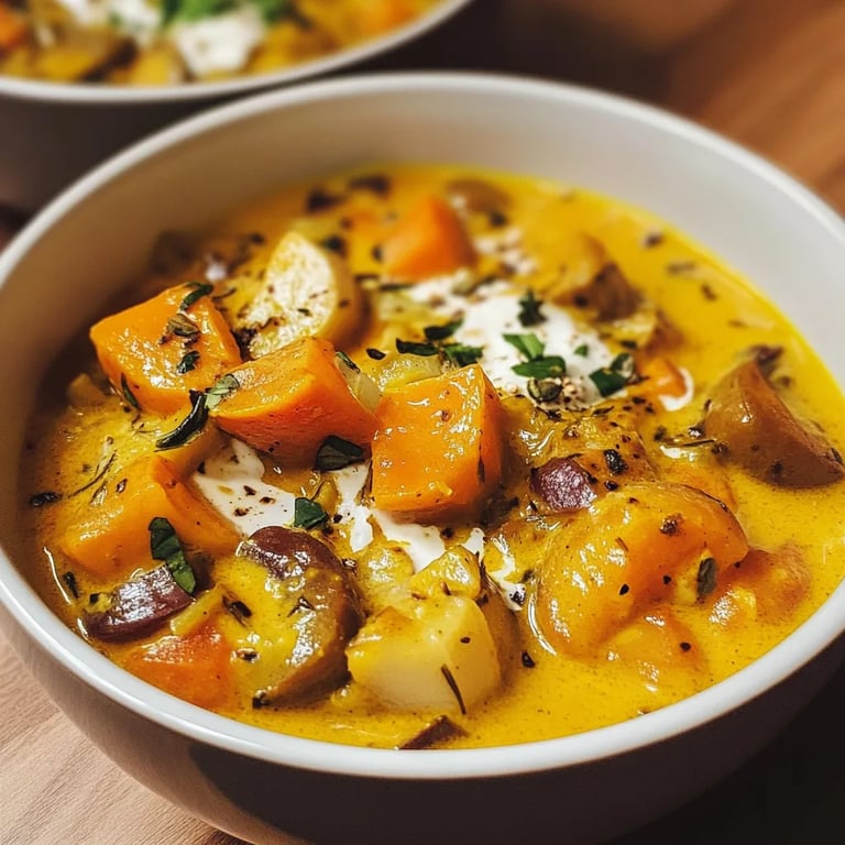 Kürbis Süßkartoffel Curry