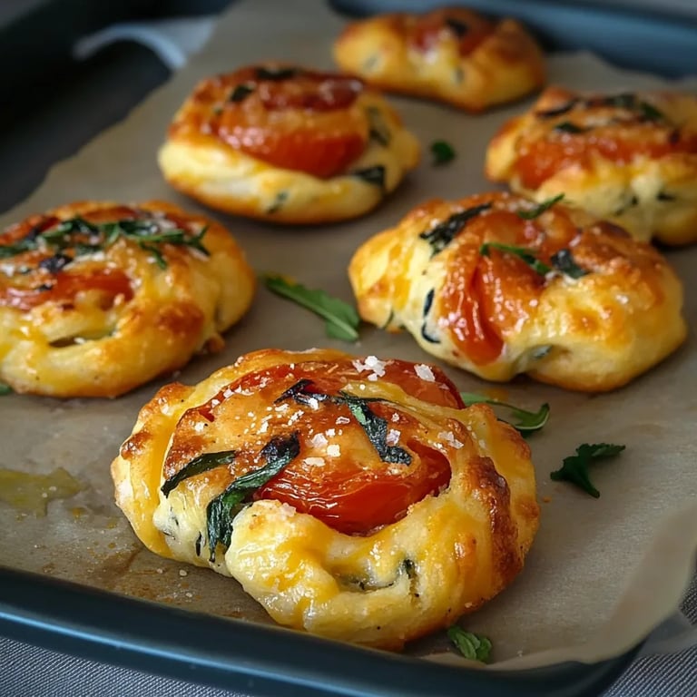 Ei-Biscuits mit sonnengetrockneten Tomaten
