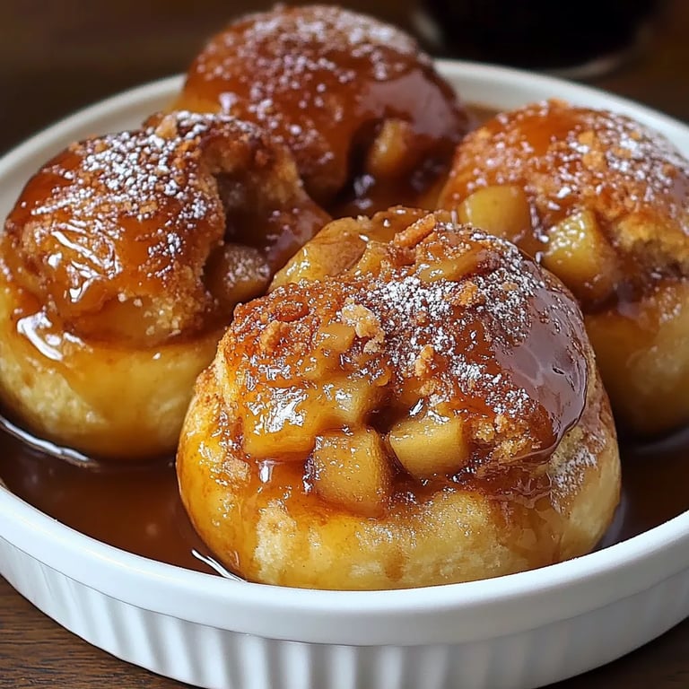 Simple Caramel Apple Pie Bombs