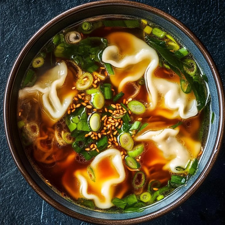Gyoza Soup (Japanese Dumpling Soup)