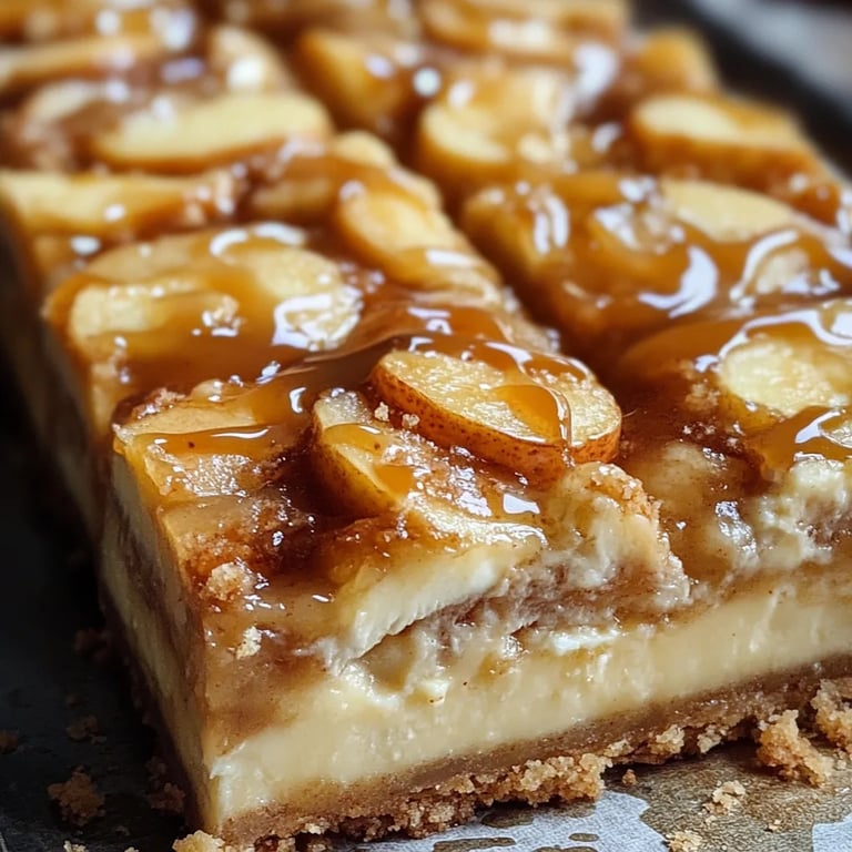 Caramel Apple Cheesecake Bars