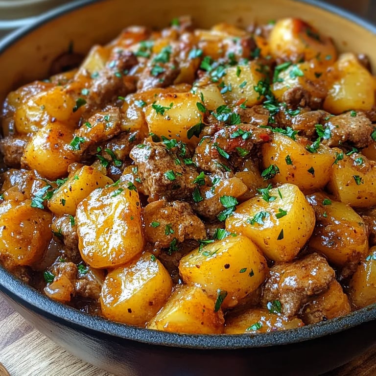 Carne com Batatas e Queijo em Uma Só Panela: Uma Receita Incrível e Definitiva
