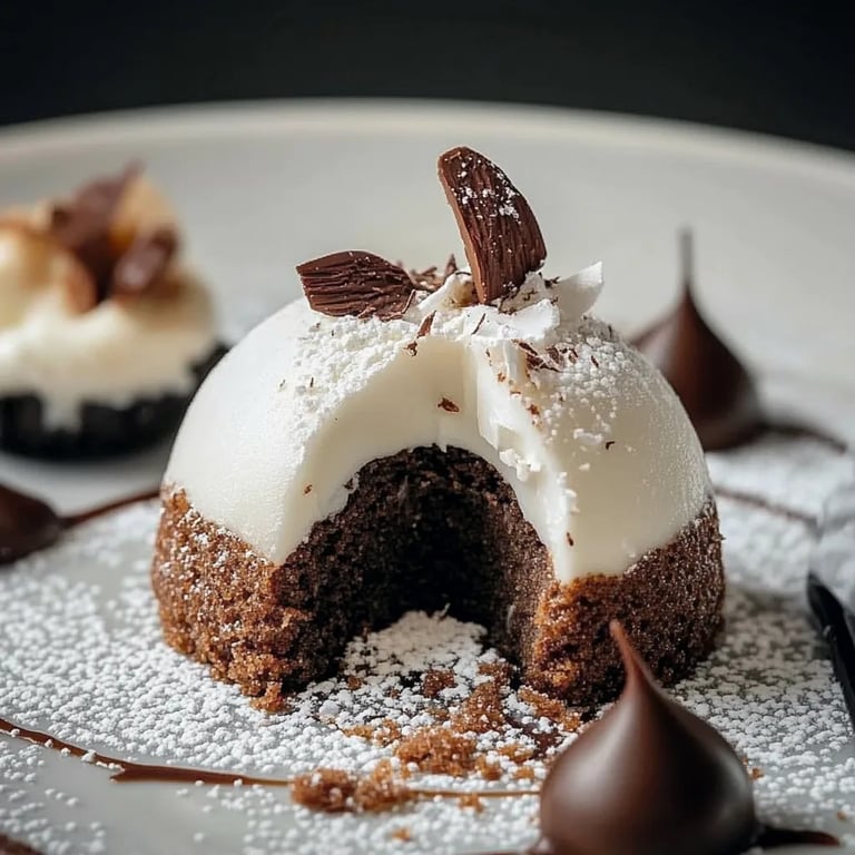 Coconut Dome with Chocolate