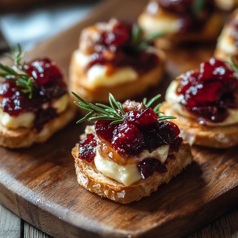Baked Cranberry Brie Bites