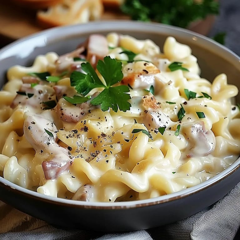 Käse-Schinken-Sahne Spätzle