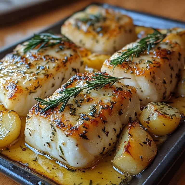 Cabillaud et Pommes de Terre à la Crème de Romarin : Une Recette Incroyable Ultime