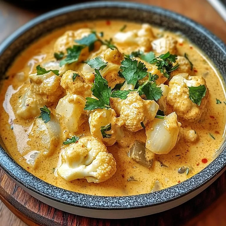 Cremiger Blumenkohl-Curry aus dem Backofen