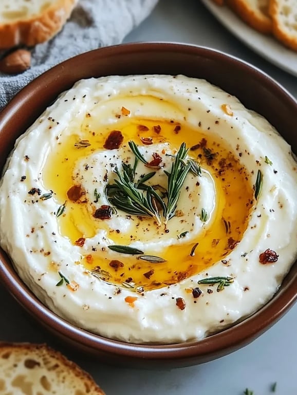 Delicious Ricotta Dip with Hot Honey