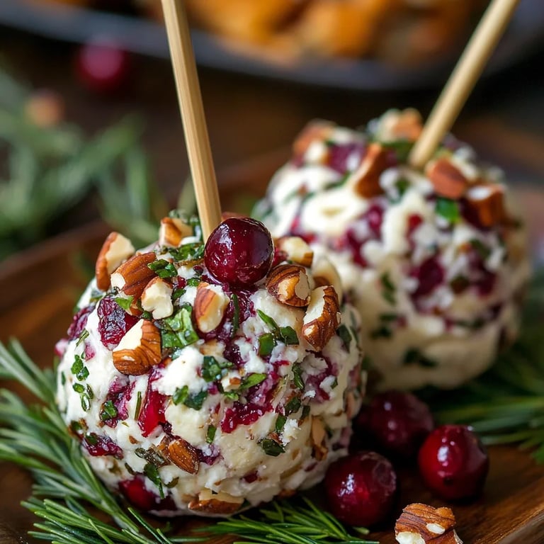 Festive Cranberry Pecan Cheese Ball