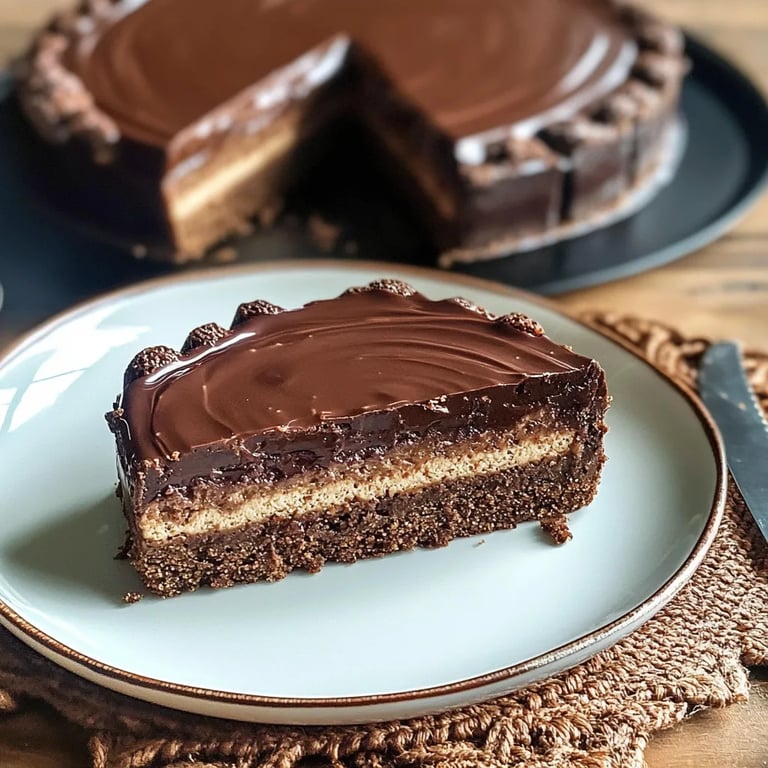Gâteau crémeux chocolat sans cuisson au four