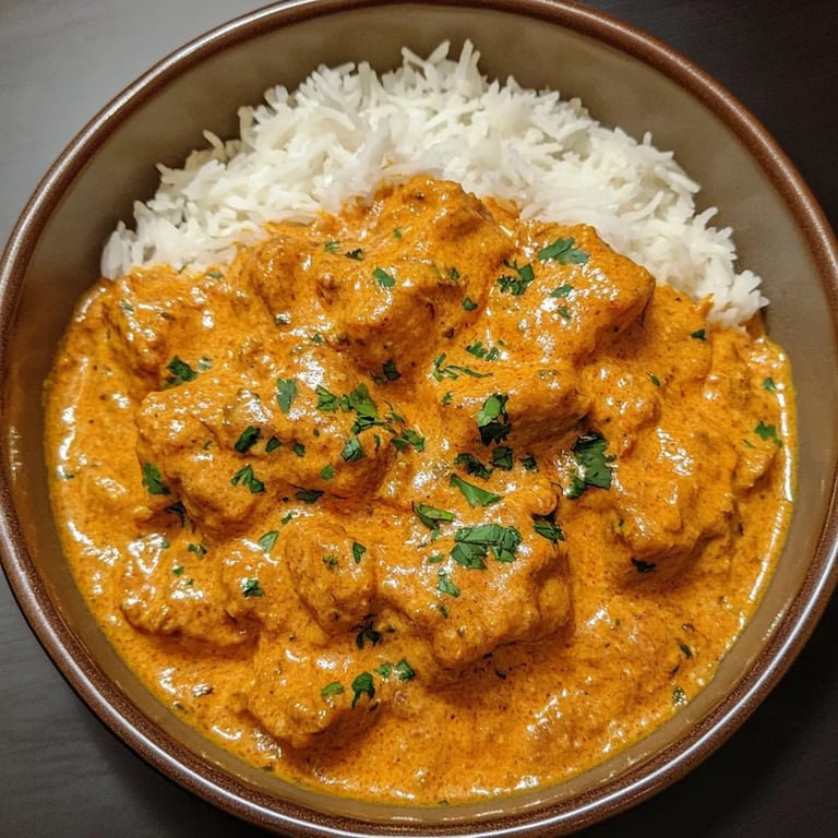 Schnelles und einfaches hausgemachtes Butterhuhn