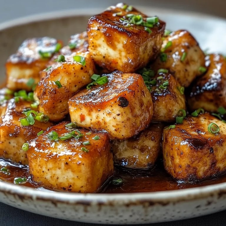 Würziges knuspriges Tofu nach Hähnchenart