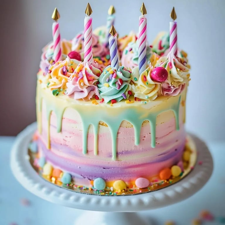 Rainbow Layered Birthday Cake: An Amazing Ultimate Recipe