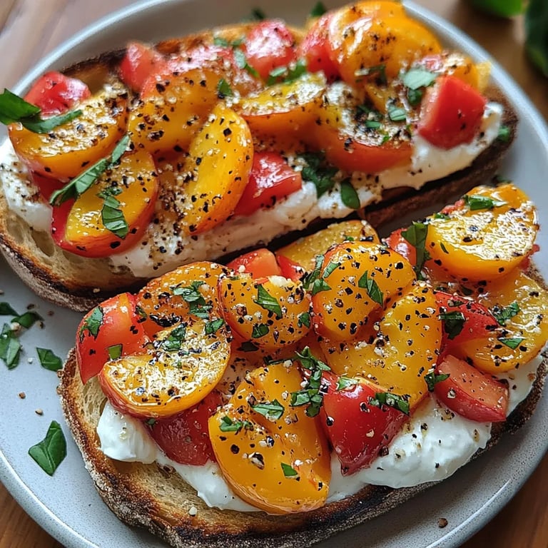 Bruschetta de Pêssego com Ricota Batida: Uma Receita Incrível e Essencial
