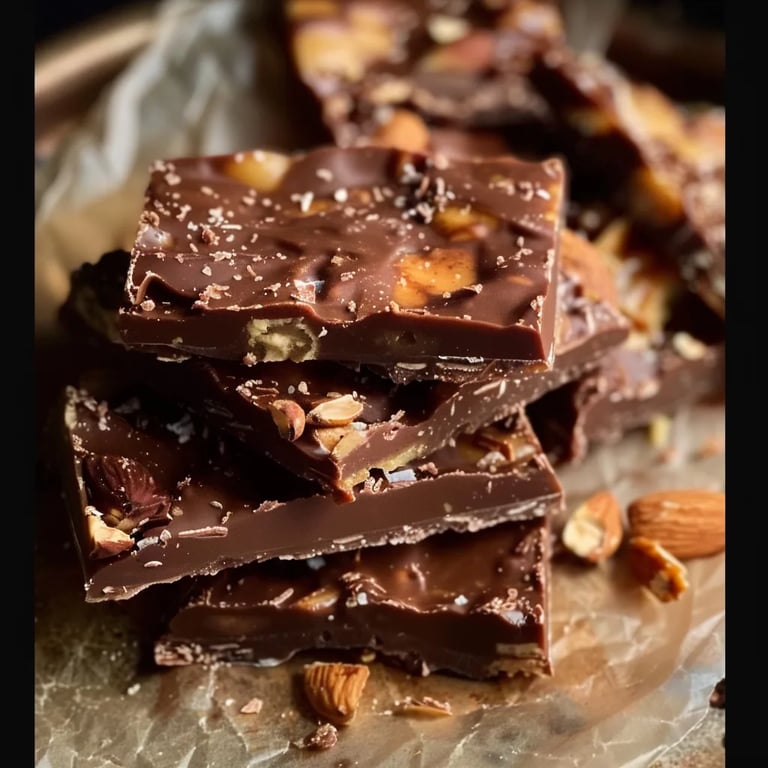 Addicting Smoked Almond Toffee
