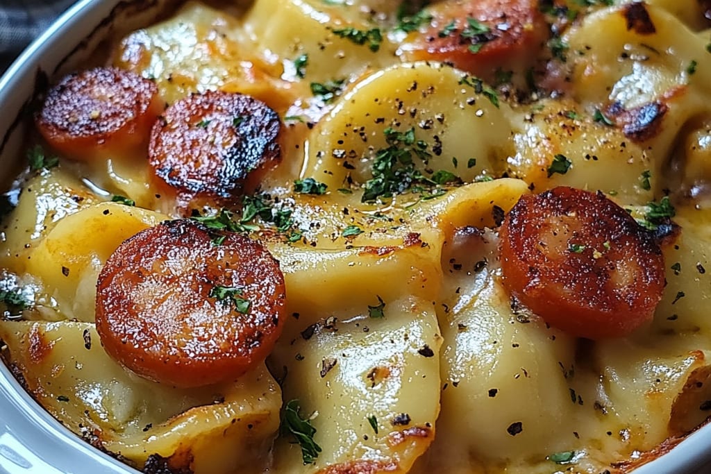 Crockpot Pierogi Casserole with Kielbasa: An Amazing Ultimate Comfort Meal