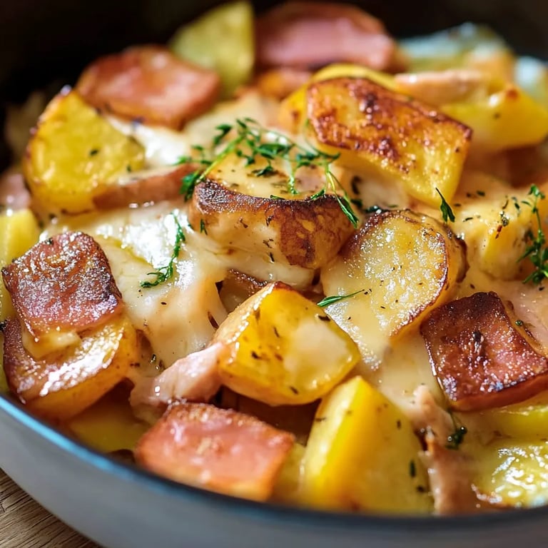 Kartoffel-Leberkäse-Pfanne