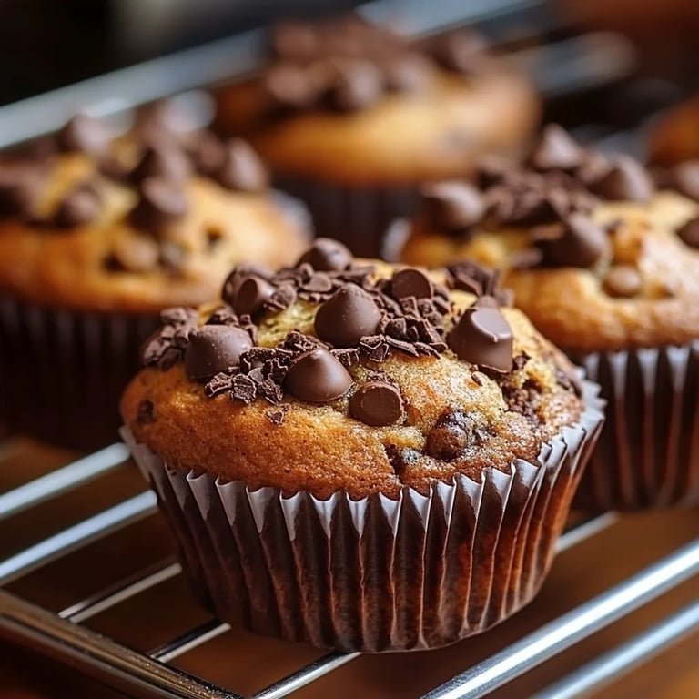 Saftige Muffins mit Schokostückchen
